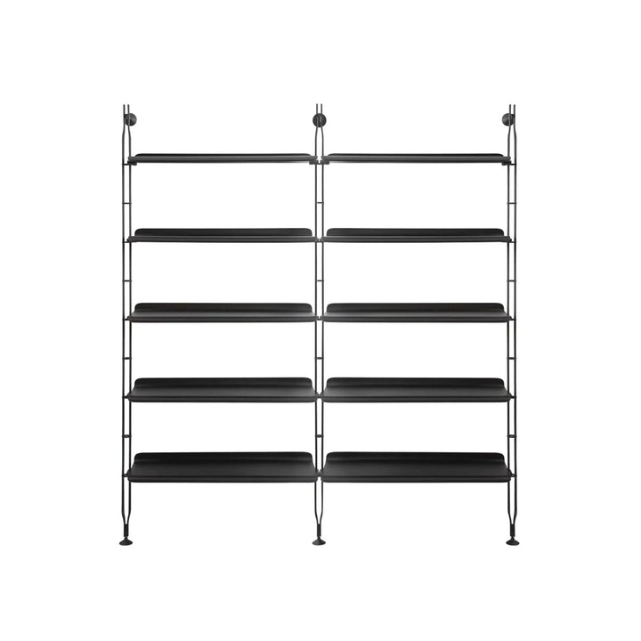 Adam Wood Double Bookcase