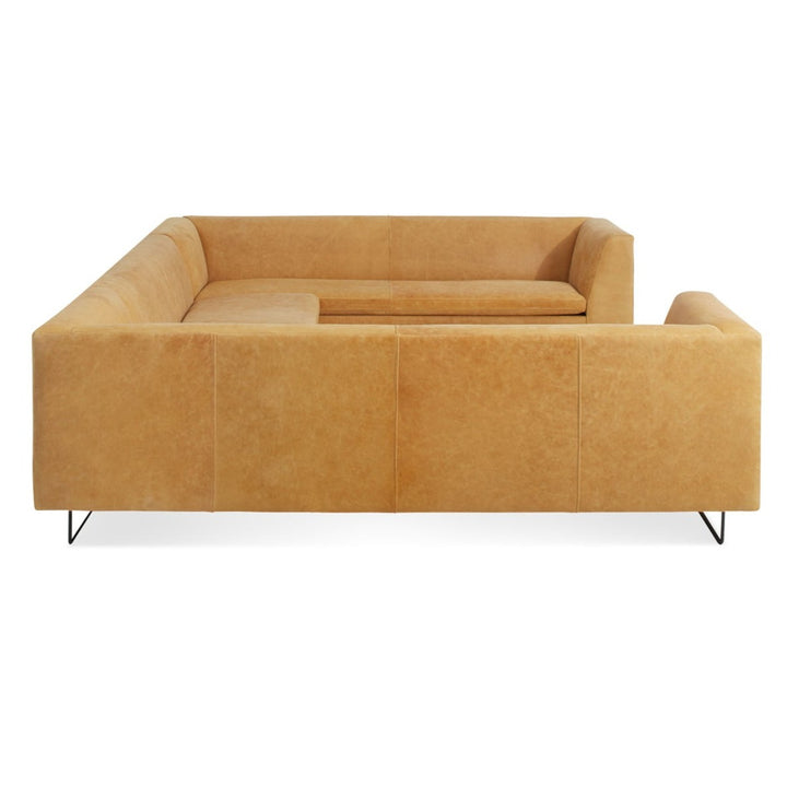 Bonnie & Clyde U-Shaped Leather Sectional Sofa