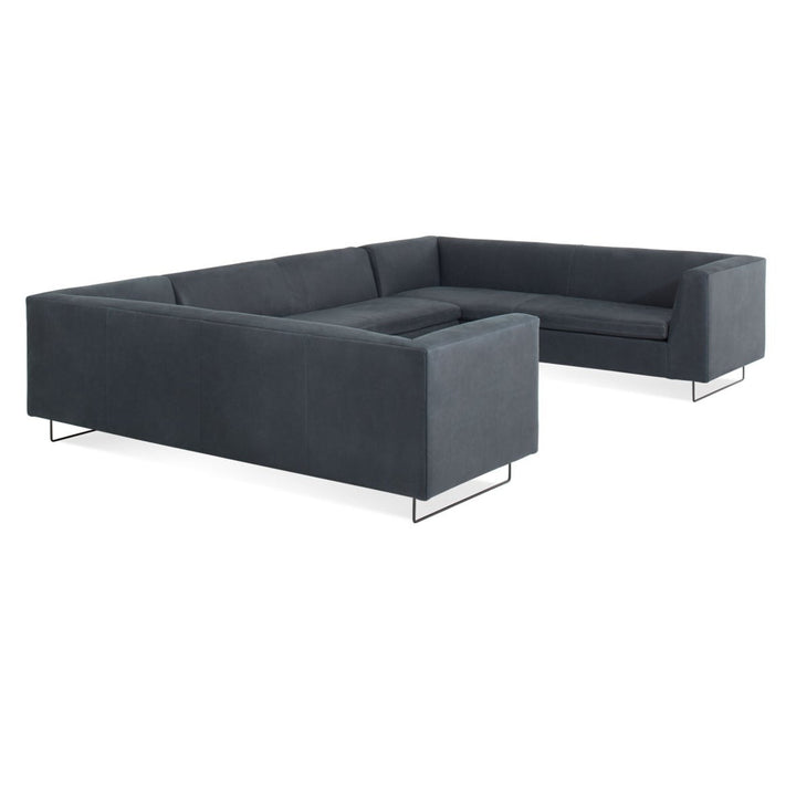 Bonnie & Clyde U-Shaped Leather Sectional Sofa