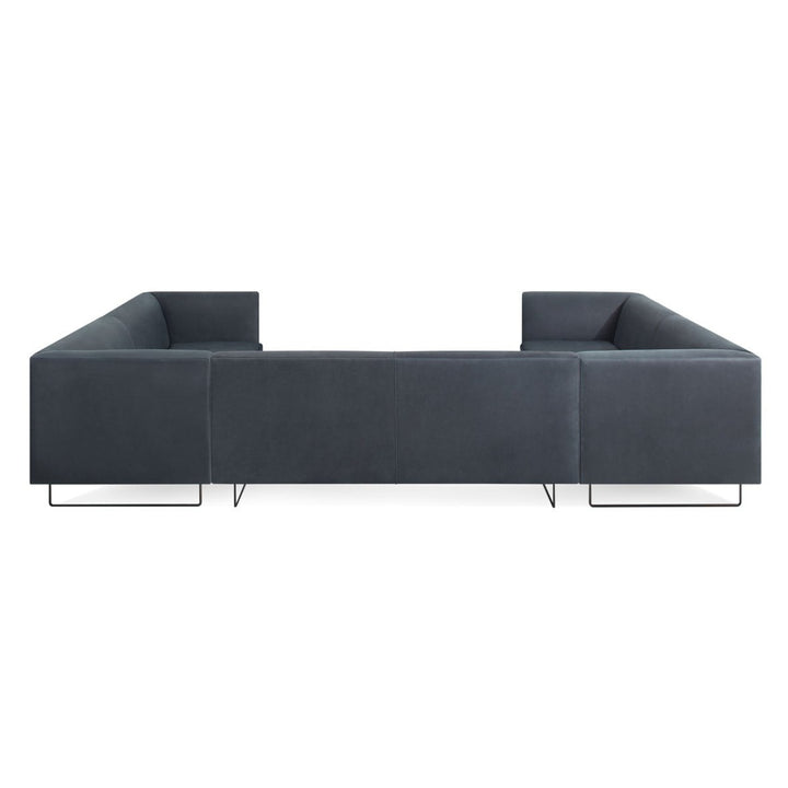 Bonnie & Clyde U-Shaped Leather Sectional Sofa