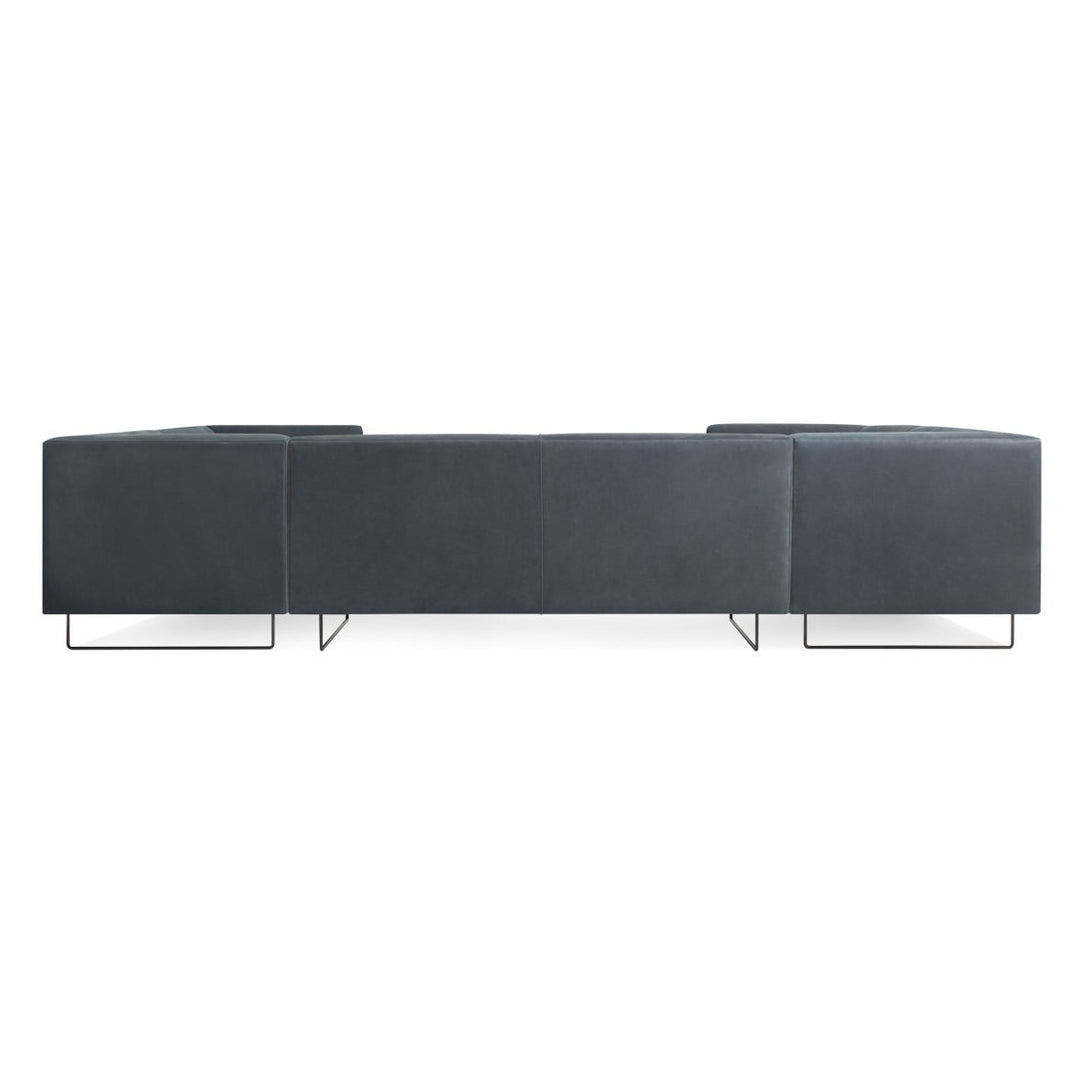 Bonnie & Clyde U-Shaped Leather Sectional Sofa