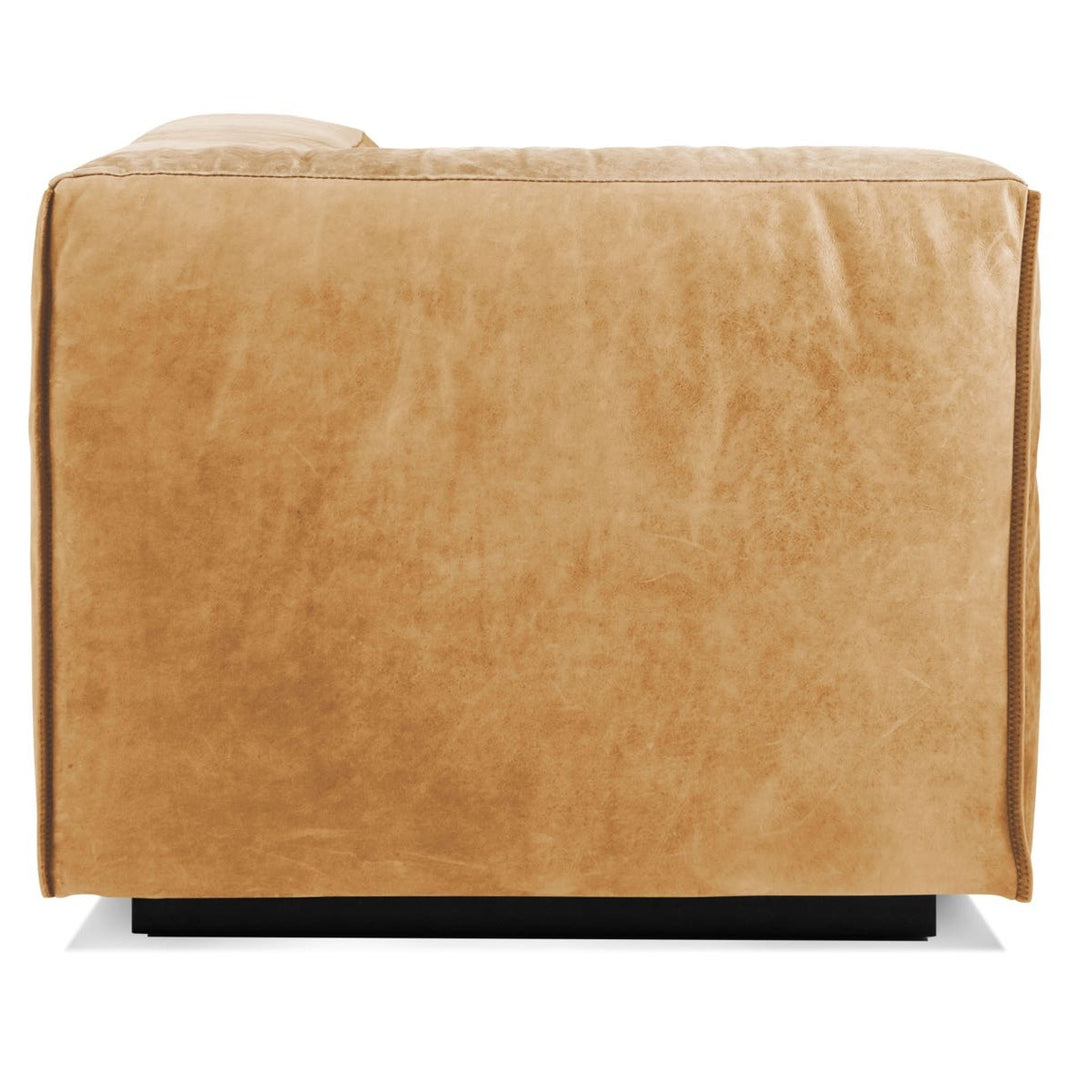 Cleon One Arm Leather Lounge Chair