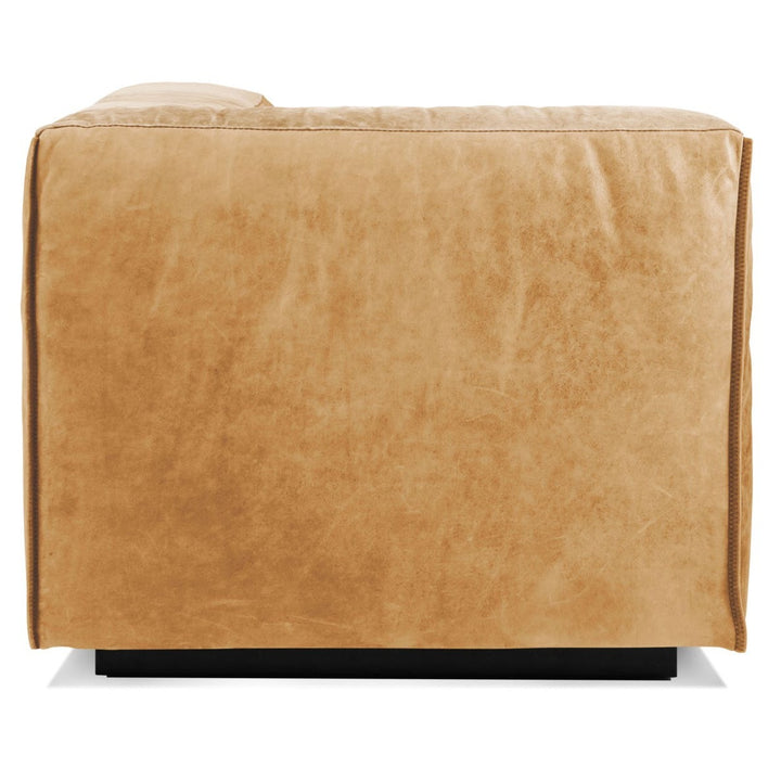 Cleon One Arm Leather Lounge Chair