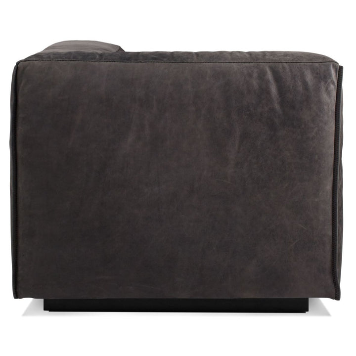 Cleon One Arm Leather Lounge Chair