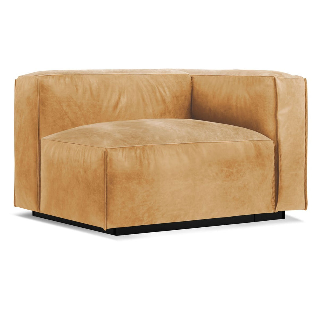 Cleon One Arm Leather Lounge Chair