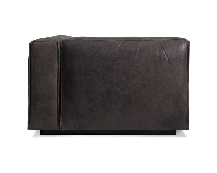 Cleon One Arm Leather Lounge Chair