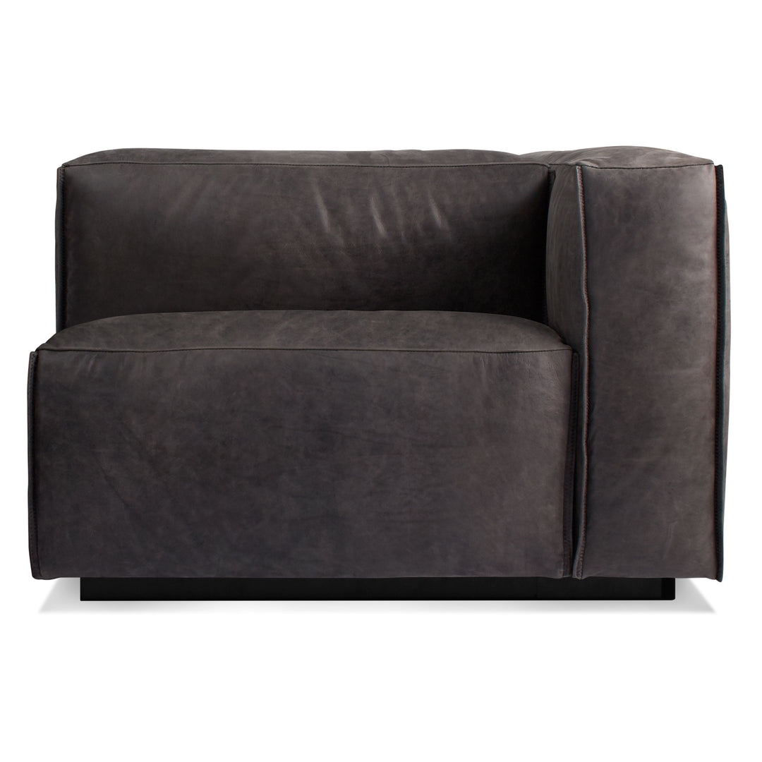 Cleon One Arm Leather Lounge Chair