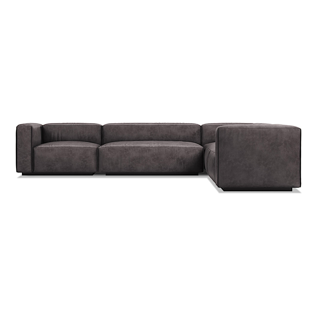 Cleon Large Leather Sectional Sofa