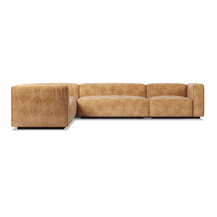 Cleon Large Leather Sectional Sofa