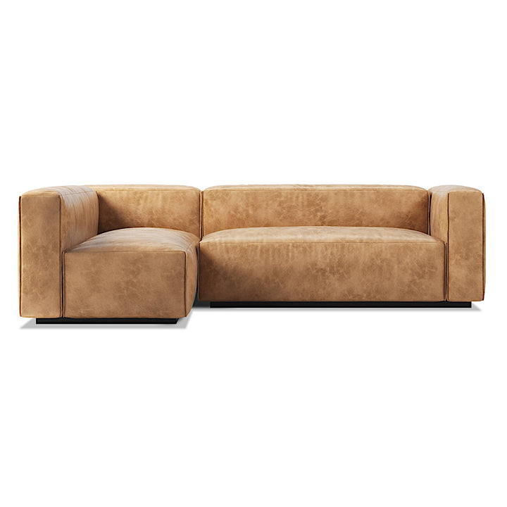 Cleon Small Leather Sectional Sofa