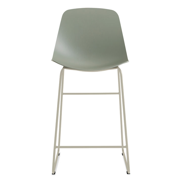 Clean Cut Counter Stool with Sled Leg