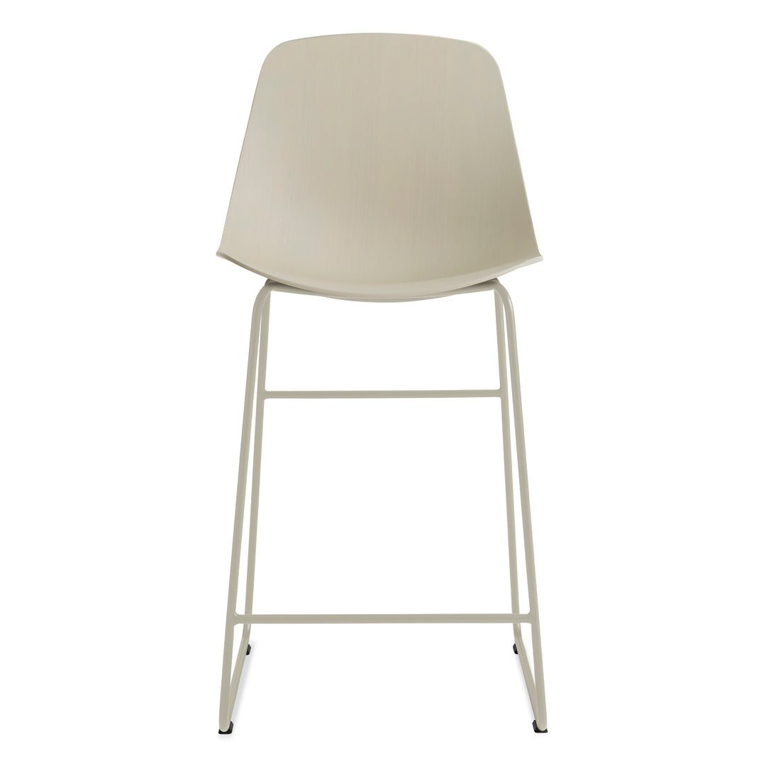 Clean Cut Counter Stool with Sled Leg
