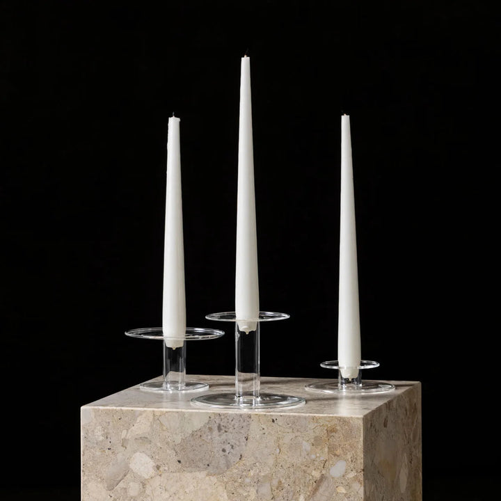 Abacus Glass Candle Holder