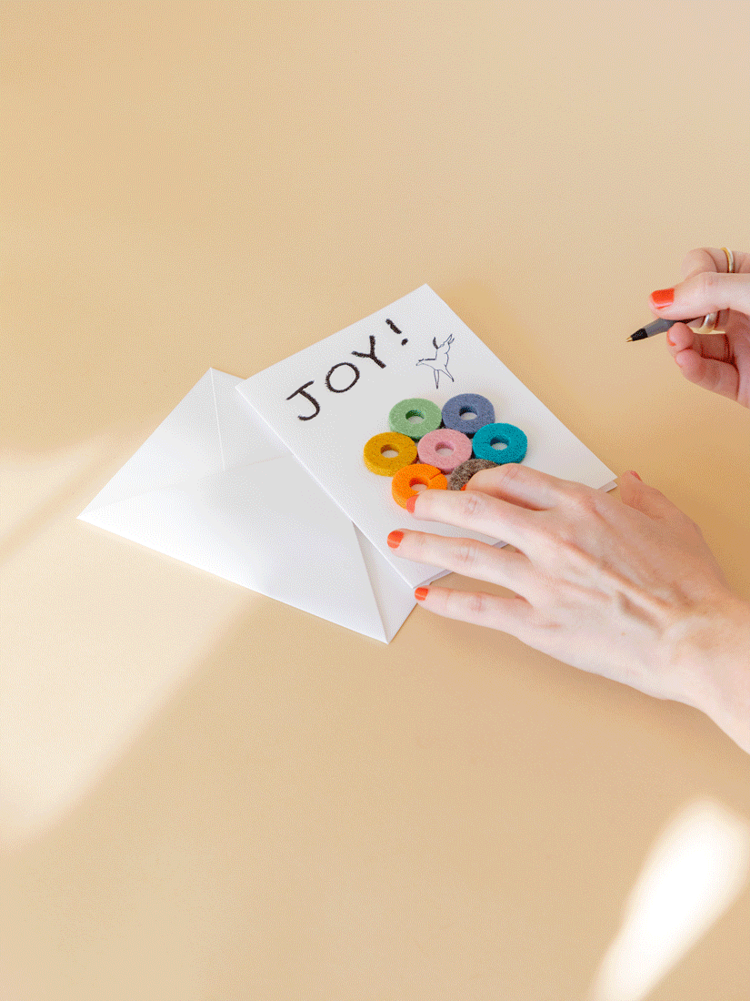 Wine-Ote’s Felt Wine Marker Note Card