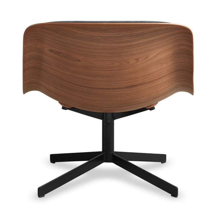 Nonesuch Swivel Leather Lounge Chair