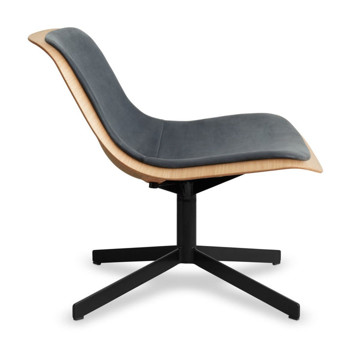Nonesuch Swivel Leather Lounge Chair