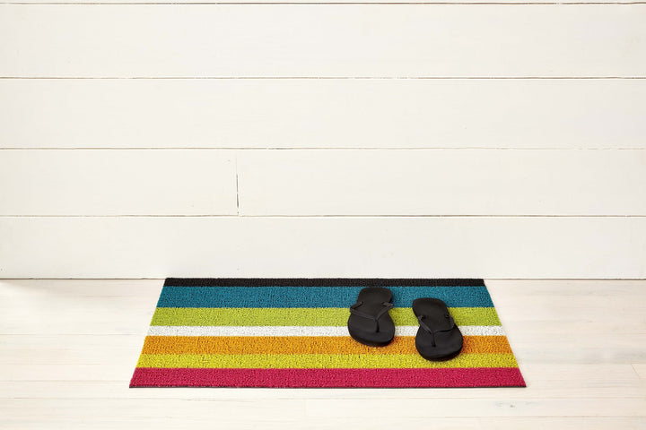 Bold Stripe Shag Doormat
