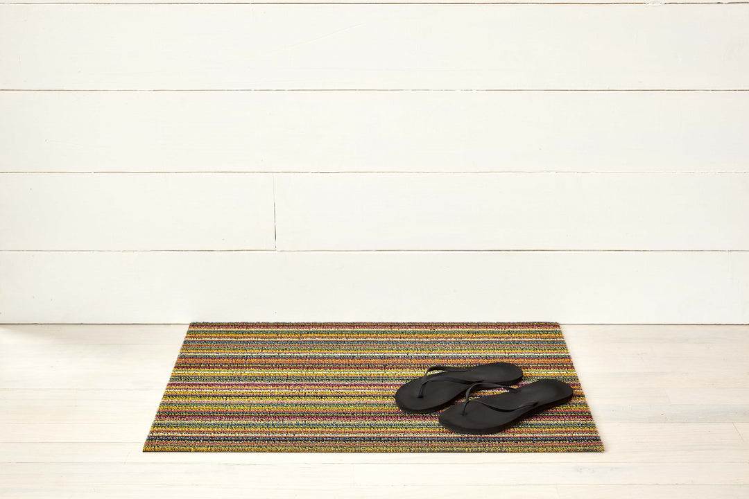 Skinny Stripe Shag Mat