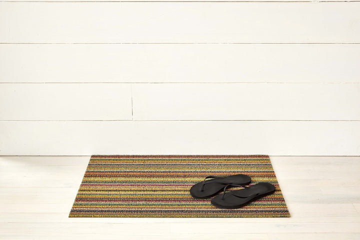 Skinny Stripe Shag Mat