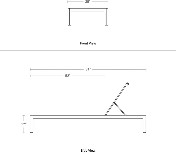 Skiff Outdoor Sun Lounger