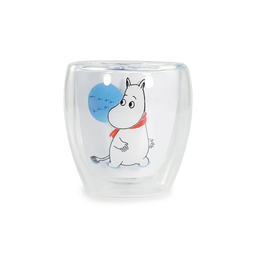 Moomin Winter Double Walled Glass Mug