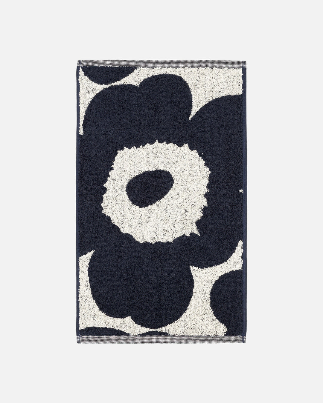 unikko guest towel navy/white