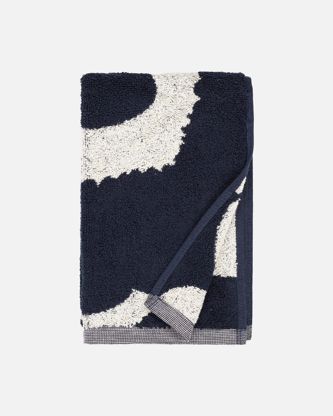 unikko guest towel navy/white