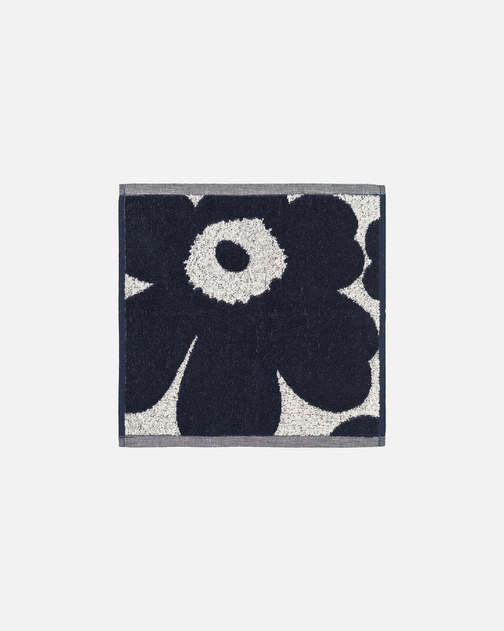 unikko mini towel navy/white