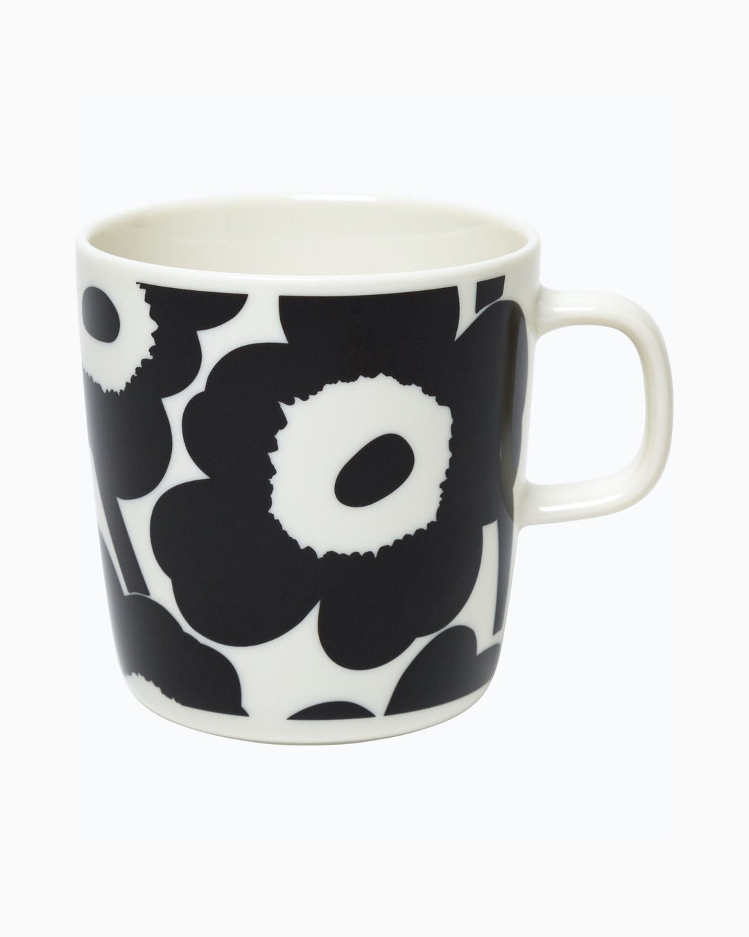 unikko large mug black 4 dl