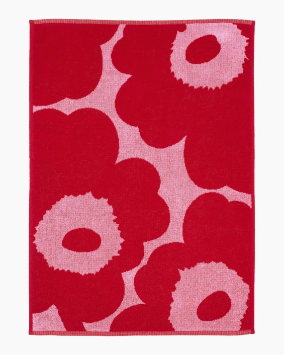 unikko hand towel pink