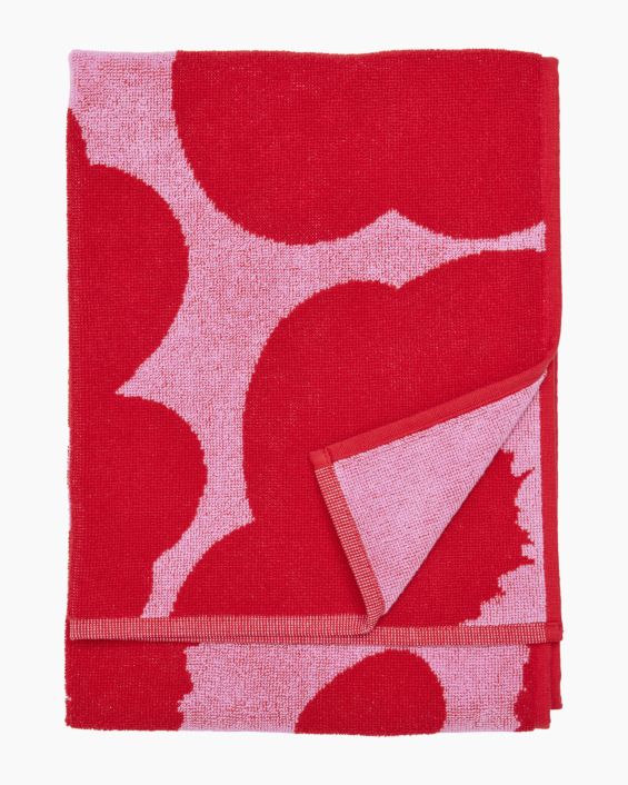 unikko hand towel pink