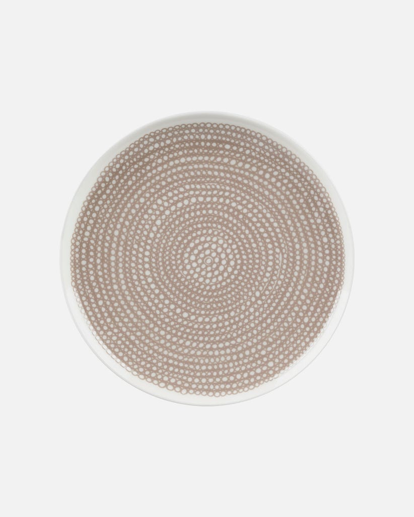 siirtolapuutarha beige - plate 25 cm