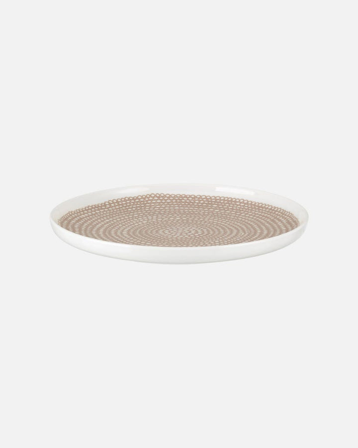 siirtolapuutarha beige - plate 25 cm