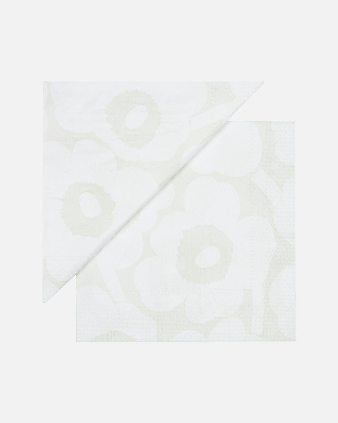 unikko lunch paper napkins - white grey