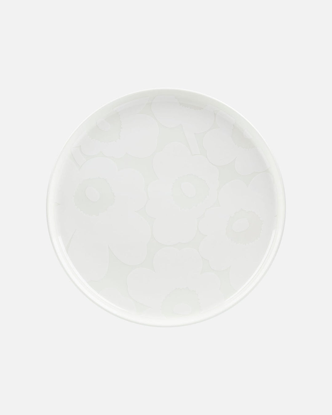 unikko white/white plate 25 cm