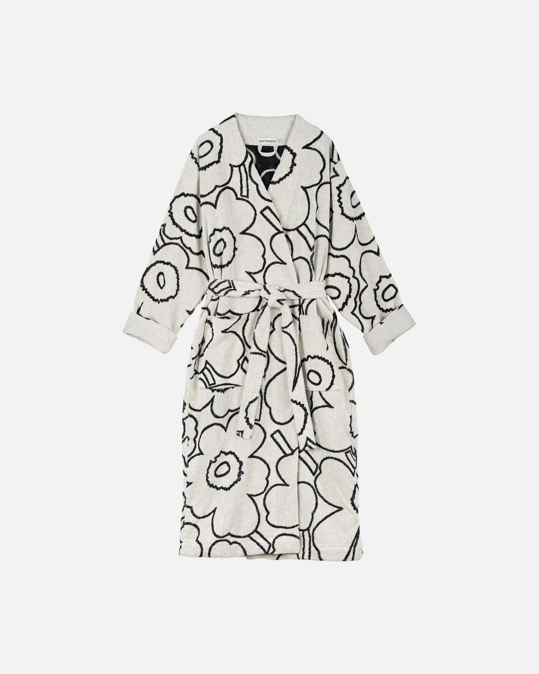 piirto unikko black and white bath robe