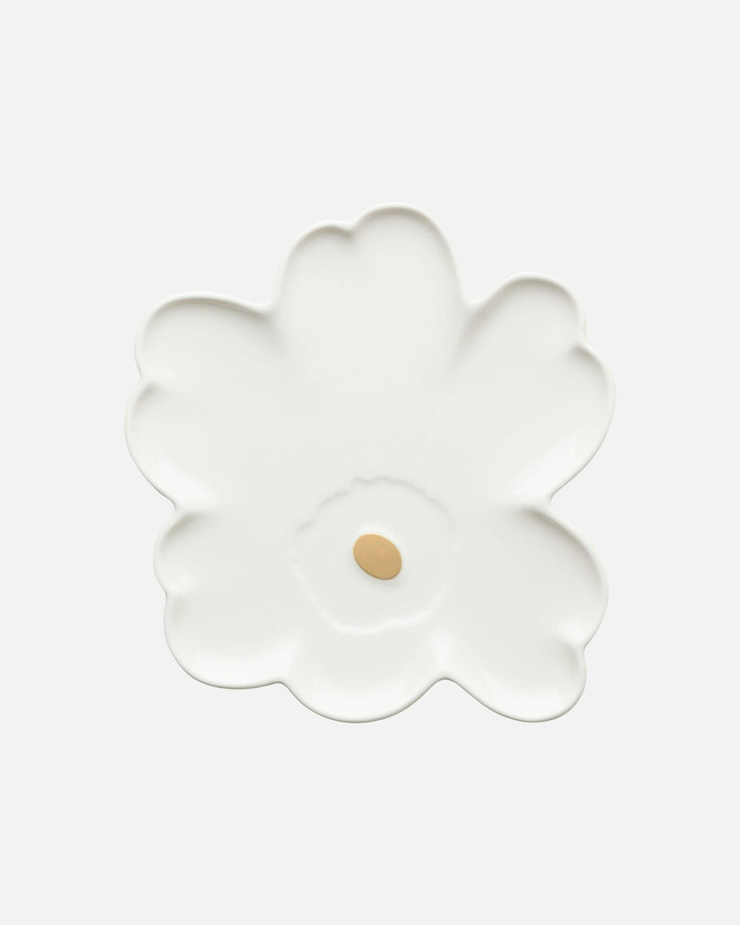 unikko shape plate white/gold 20cm