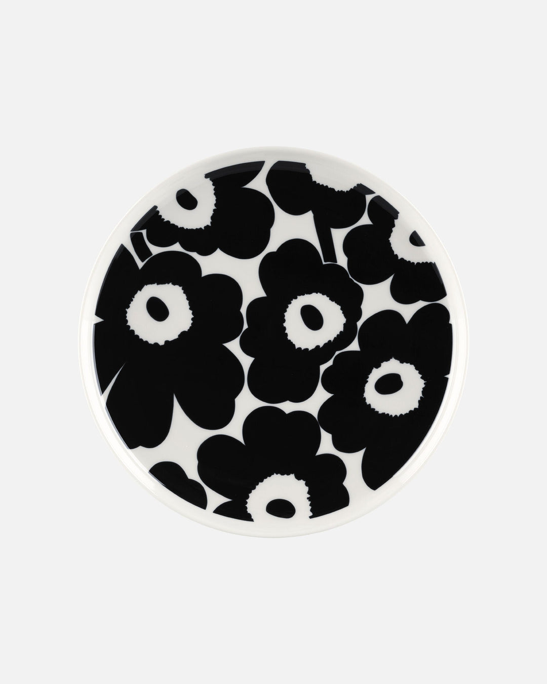 unikko black plate 25 cm