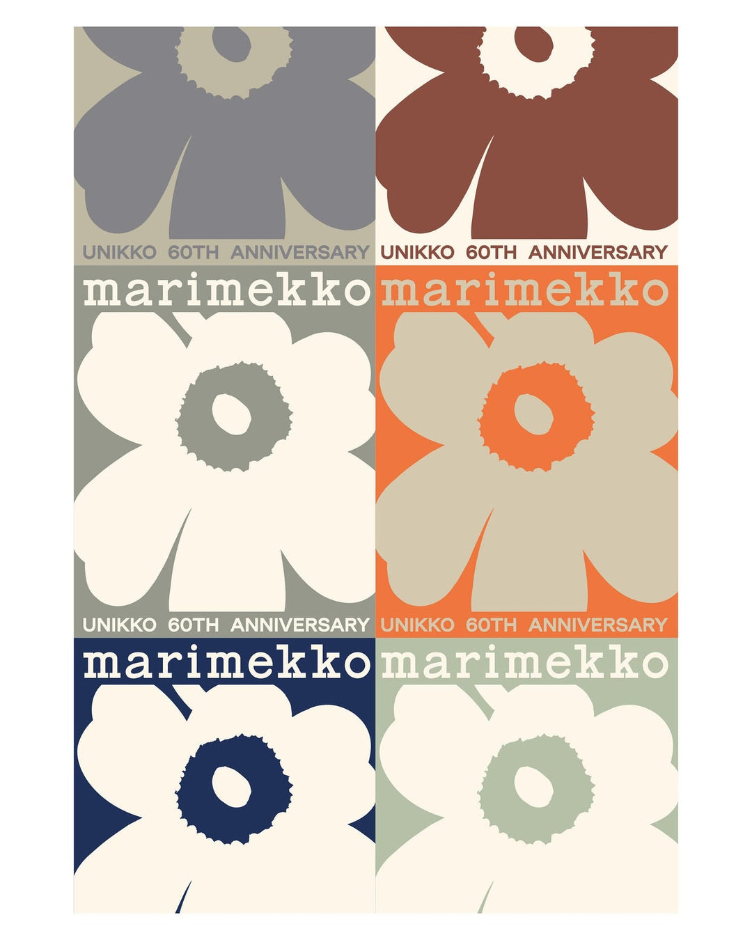 unikko 60th anniversary poster 70 x 100 cm