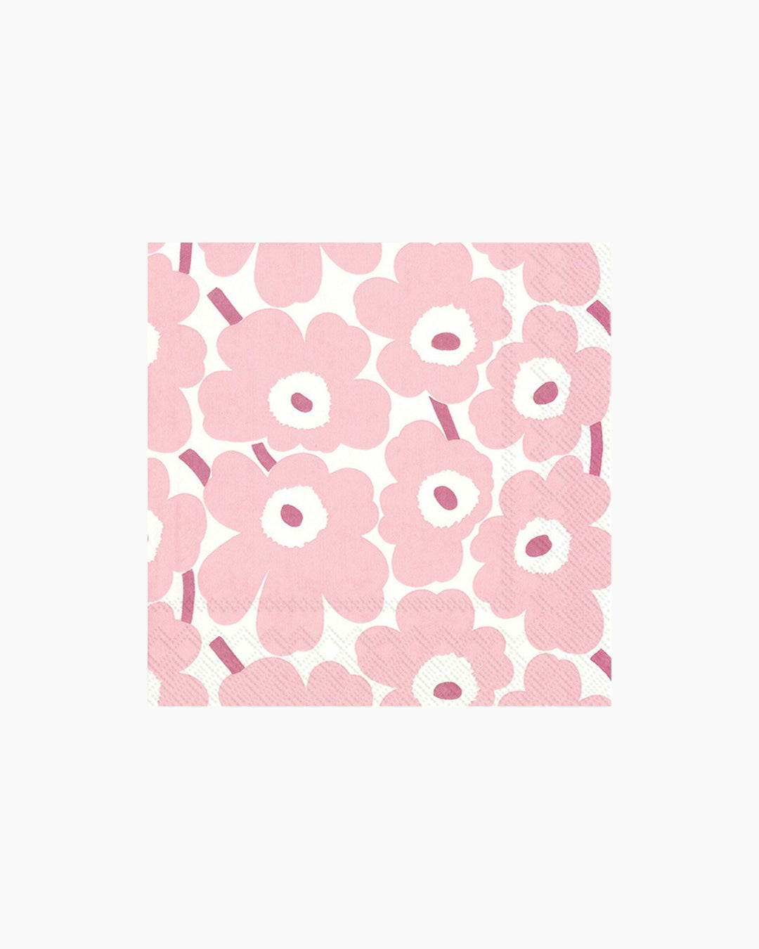 mini unikko pink lunch paper napkins