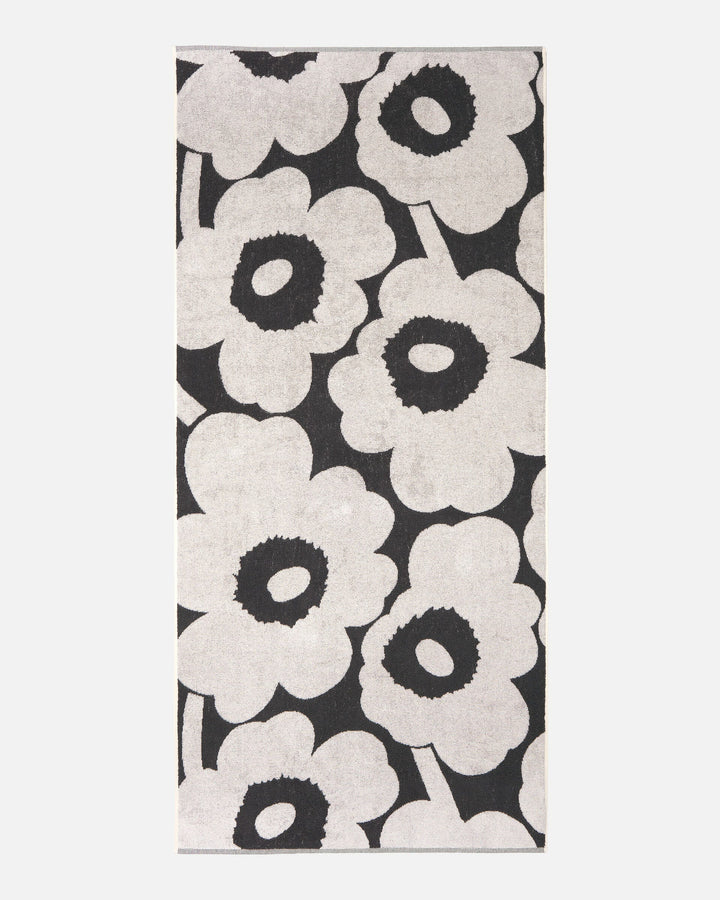 unikko bath towel - charcoal