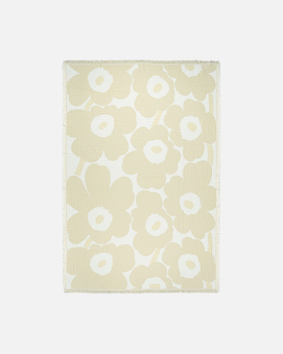 unikko jacquard blanket - cream/beige