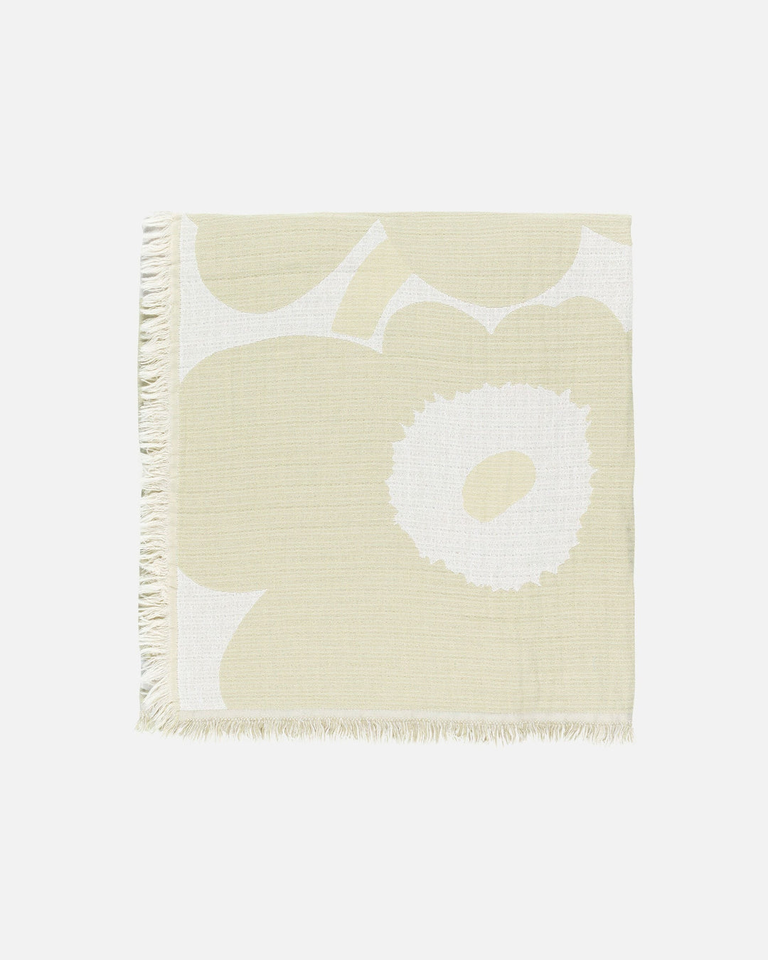 unikko jacquard blanket - cream/beige