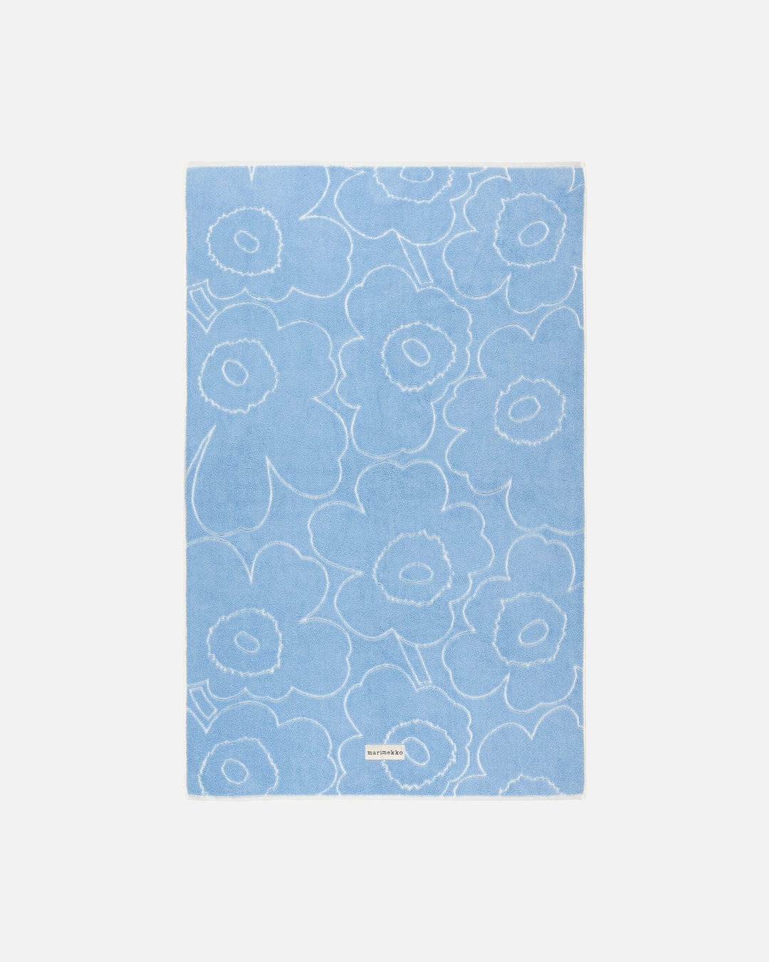 piirto unikko bath towel blue 100 cm x 160 cm