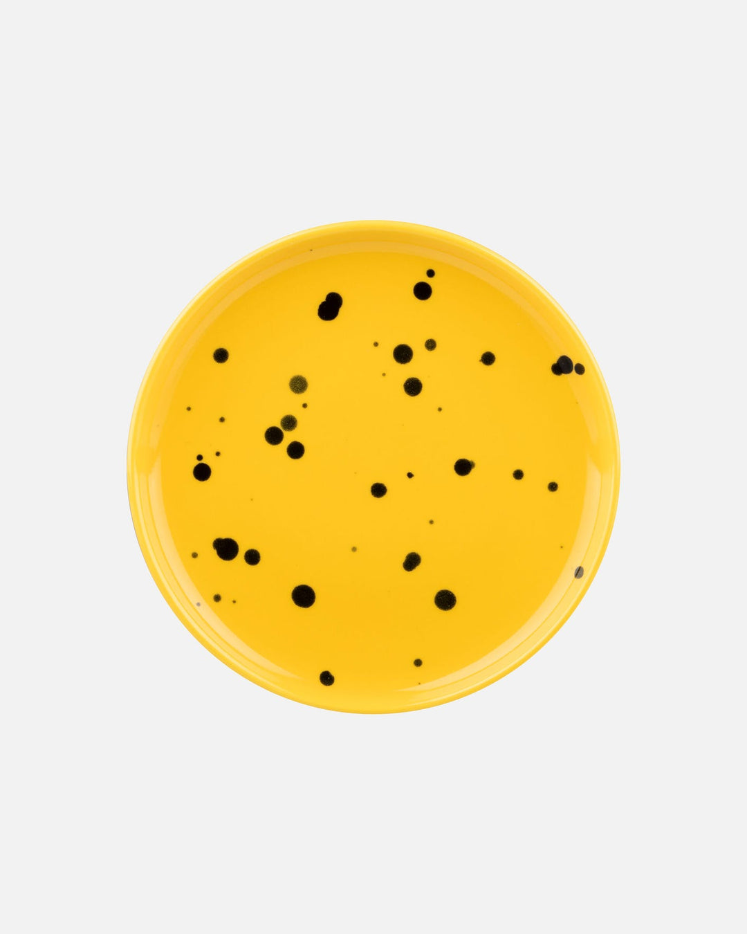 oiva speckle plate 13,5 cm - yellow