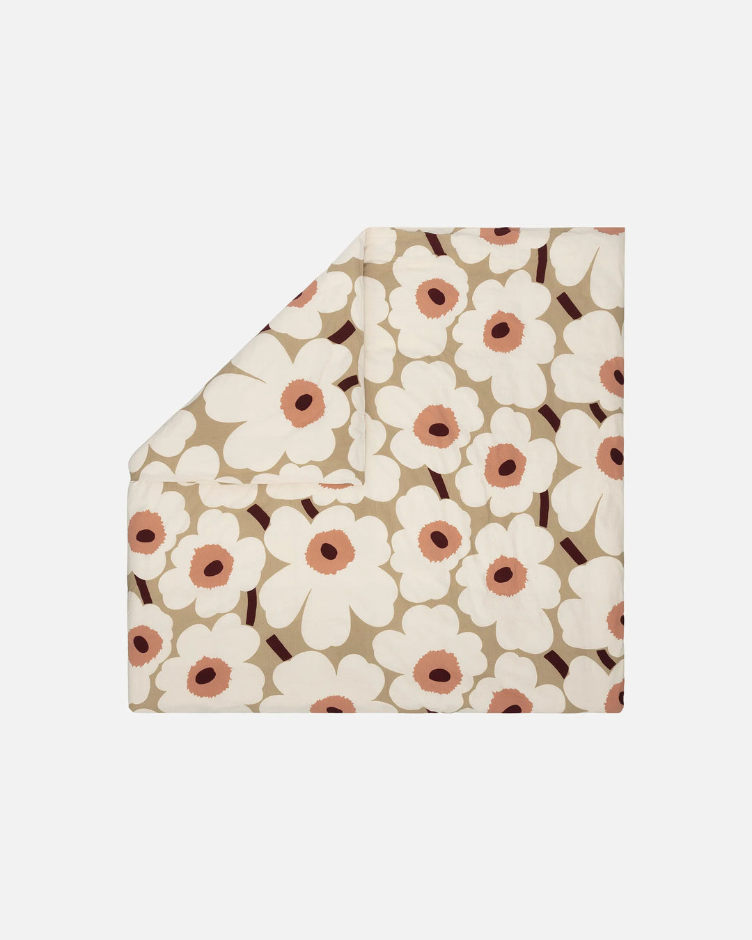 unikko seersucker euro duvet cover queen - beige