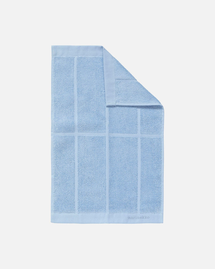 tiiliskivi guest towel - blue