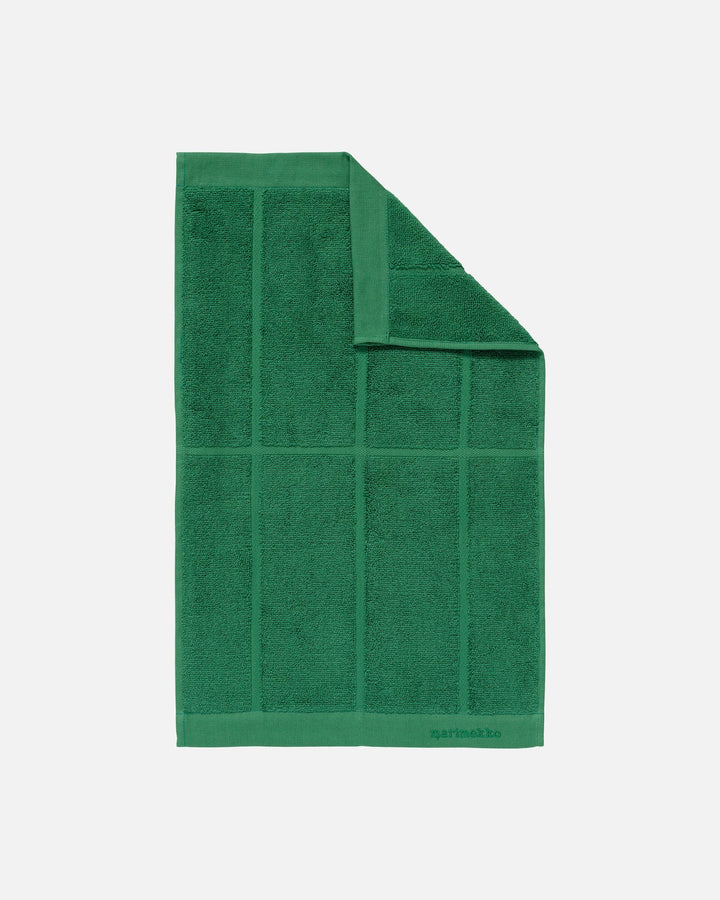 tiiliskivi guest towel - green