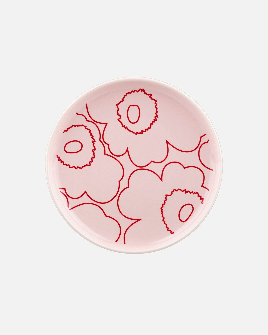 piirto unikko plate 13,5 cm - pink/red