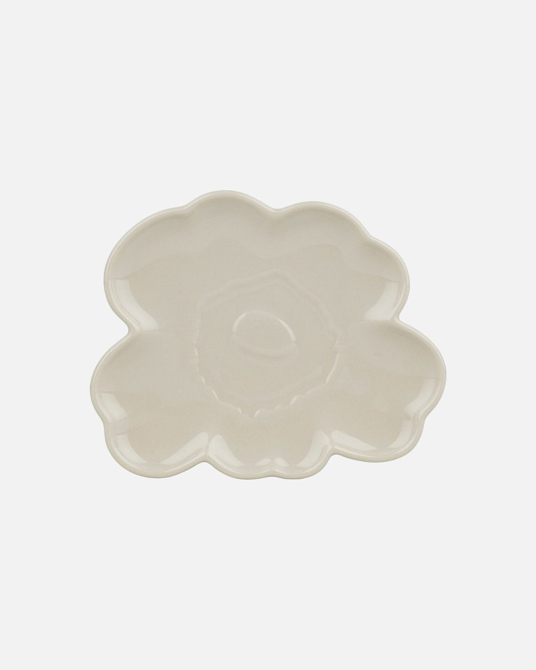 unikko shape plate 19 cm - cream